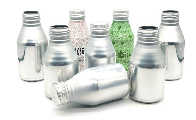 Aluminum Bottle 330ml and Screw Cap for Juice