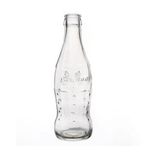 Glass Bottle Factory Flint 230ml Round Empty Glass Beverage Bottle with Lids