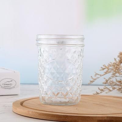 Wide Mouth Glass Food Packing Storage Mason Jar with Lid