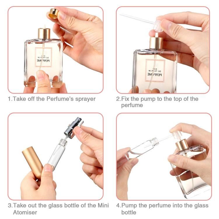 Custom 5ml Empty Luxury Travel Atomizer Makeup Cosmetic Packaging Mini Spray Perfume Bottle