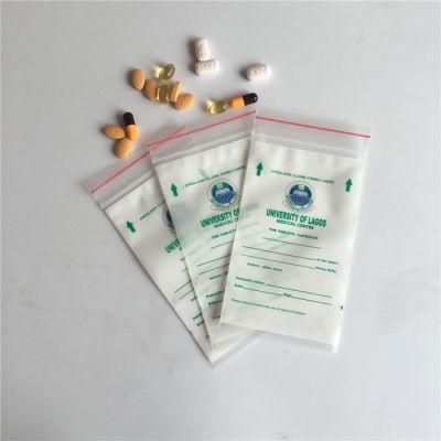 Disposable Pills Pouch Lab Hospital Custom Medicine Packaging LDPE Mini Pharmacy Plastic Bags Pill Bags LDPE Seal