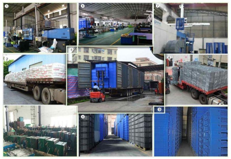 HP5b Plastic Turnover Logistics Container Box HP Standard Auto Parts Logistic Box Durable Opaque Plastic Storage Boxes