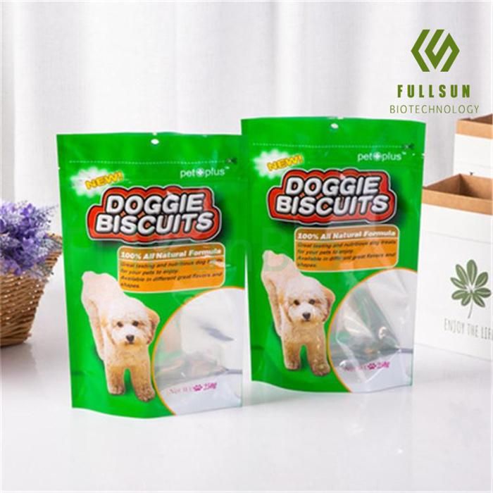 Food Packaging Coffee Candy Pet Dog Snack 3 Sides-Sealed Recyclable Clear Window Compound Plastic Bags