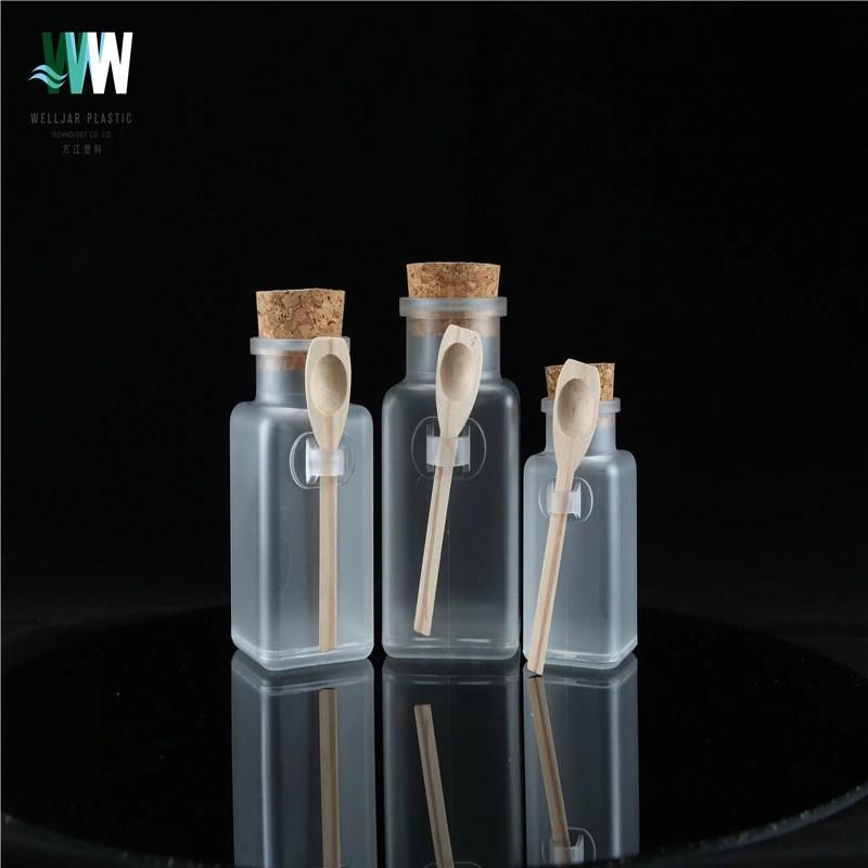 Cosmetic Packaging Container Rubber Stopper ABS Square Bottle