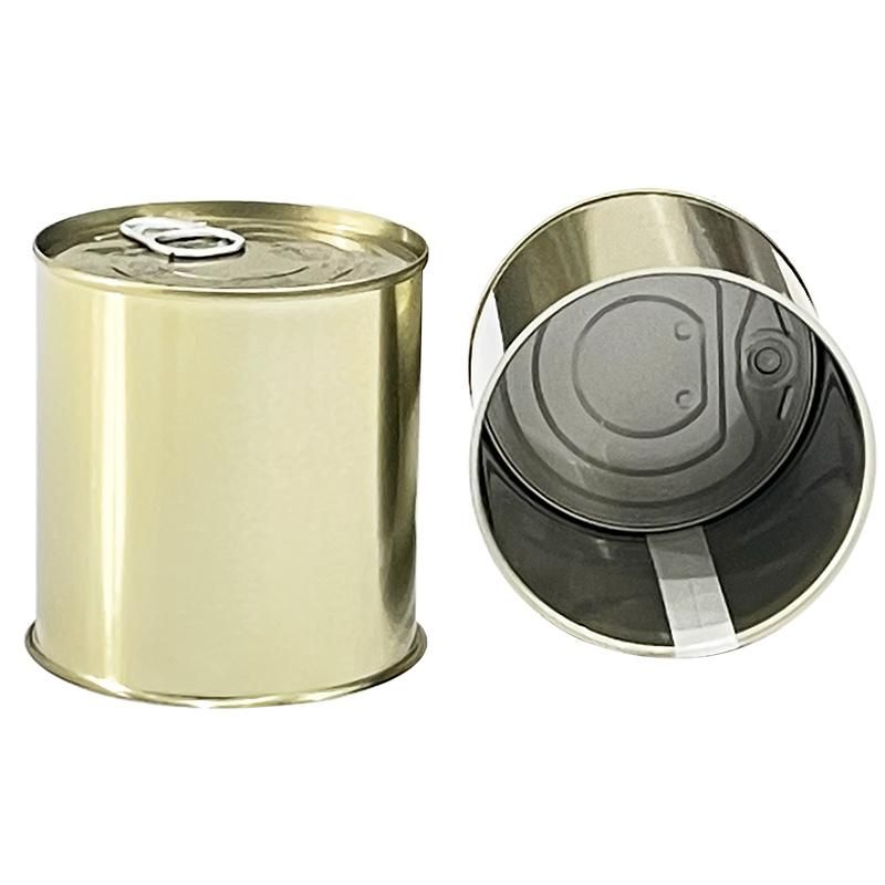 890# Hotsale Empty Golden Food Tin Can Manufacturer