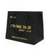 Custom Made Hot Foil Gold Stamping Black Kraft Paper Bags