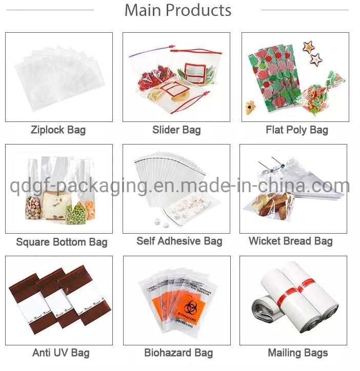 Sliderziplock Storage Bag, Freezer Bag, Plastic Sliderbag for Food