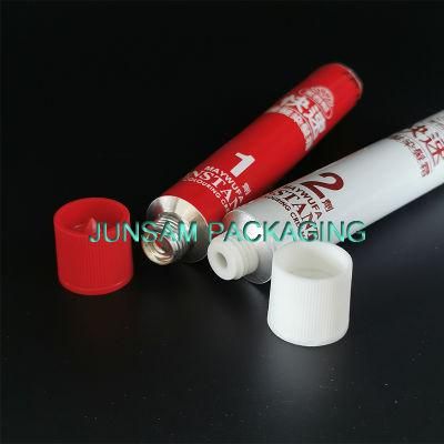 Aluminum Collapsible Industrial Glue Handcream Cosmetic Tube Packing Hair Colorant Shoulder Painted OEM Price