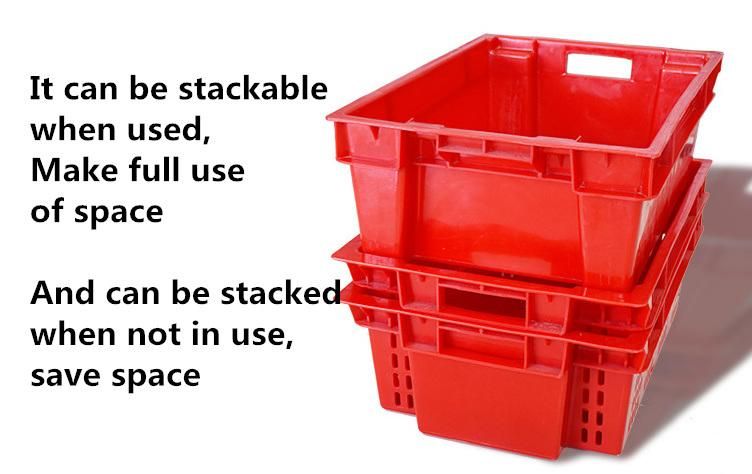 Stackable and Nestable Plastic Turnover Crates