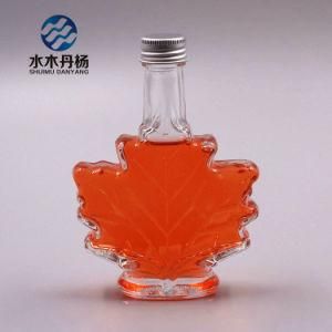 Maple Leaves 100ml Shaped Beverage Glass Bottle Wine Bottle for Sale