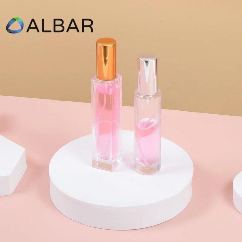 Rectangular Square Slim Round Glass Bottles for Makeups Ans Face Body Care