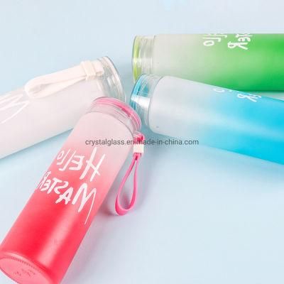 300ml Wholesale Glass Water Botte for Gift with Customized Logo