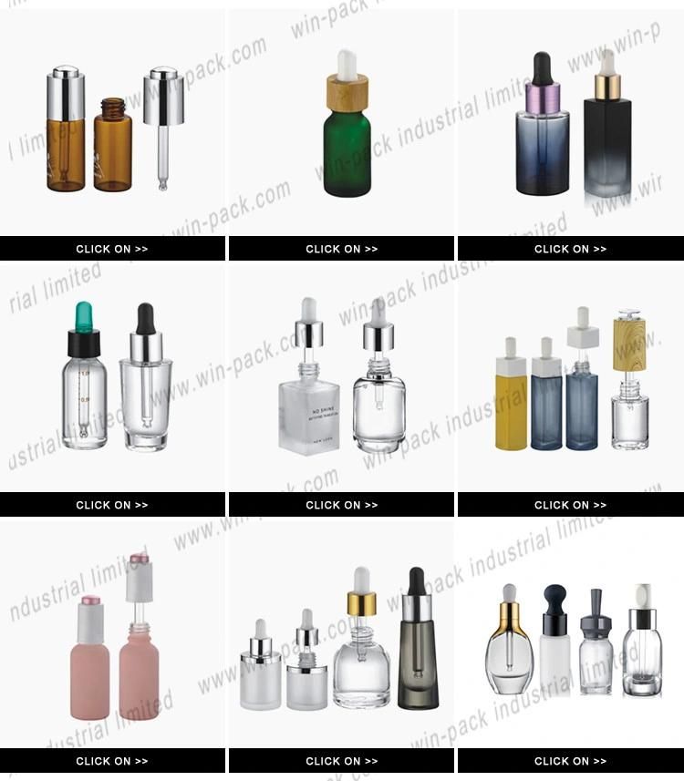 Direct Factory Empty Cosmetic Packaging Glass Dropper Bottle