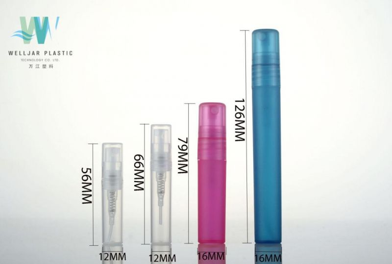 2/3/5/10ml Plastic Airless Perfume Bottle with Fine Mist Sprayer