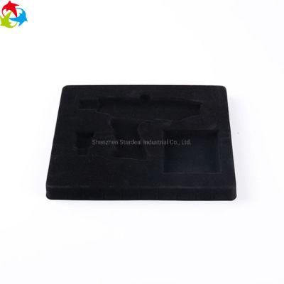 Vacuum Formed Velvet Plastic Cosmetic Blister Insert PS Flocked VAC Packaging Tray