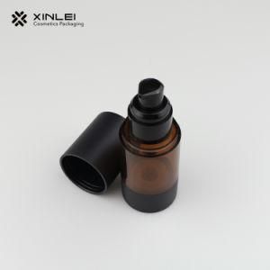 50ml Thick Round Amber Color Cosmetic Bottle in Good Package