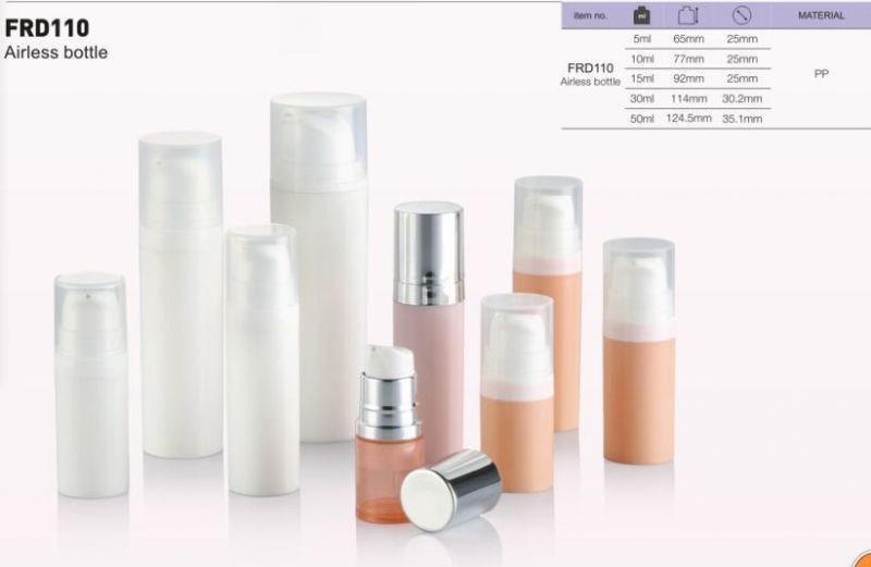 Airless Glass Perfume Bottles 30ml Airless Bottle 5ml 10ml 15ml 30ml Aluminum Airless Vacuum Spray Pump Cosmetic Packaging Bottle