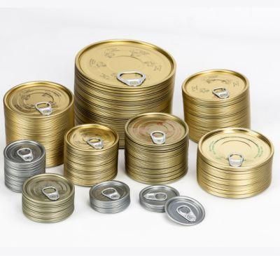 Metal Food Containers Rounded with Metal Lids