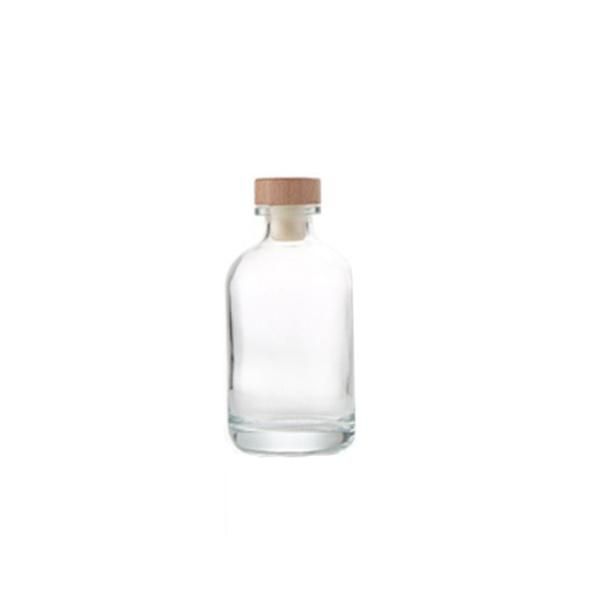 250ml 350ml 500ml Round Short Beverage Juice Water Whiskey Glass Bottle with Cork