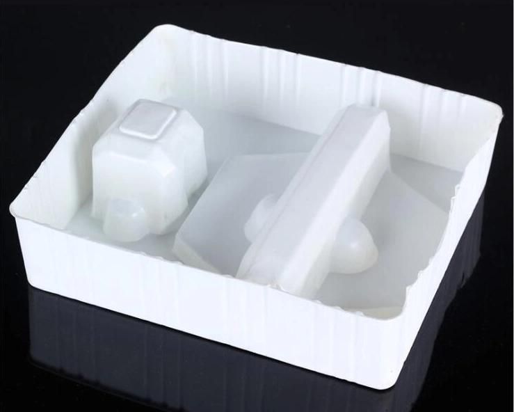 Custom Shape Plastic Blister Insert Tray Cosmetic White Blister Packaging Tray