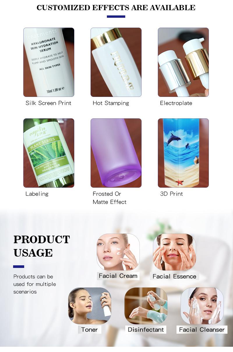Acrylic 30ml 50ml Airless Cosmetic Lotion Bottle Twist up Empty Cream Bottles