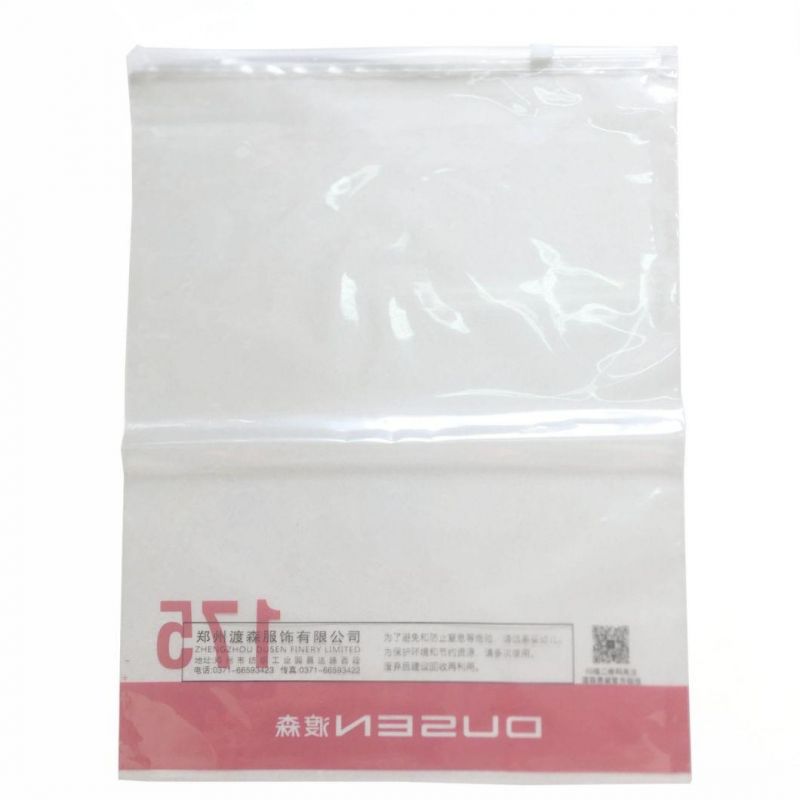 CPE PE Plastic Bags for Clothing OEM Packaging Bags Ziplock Poly Bags