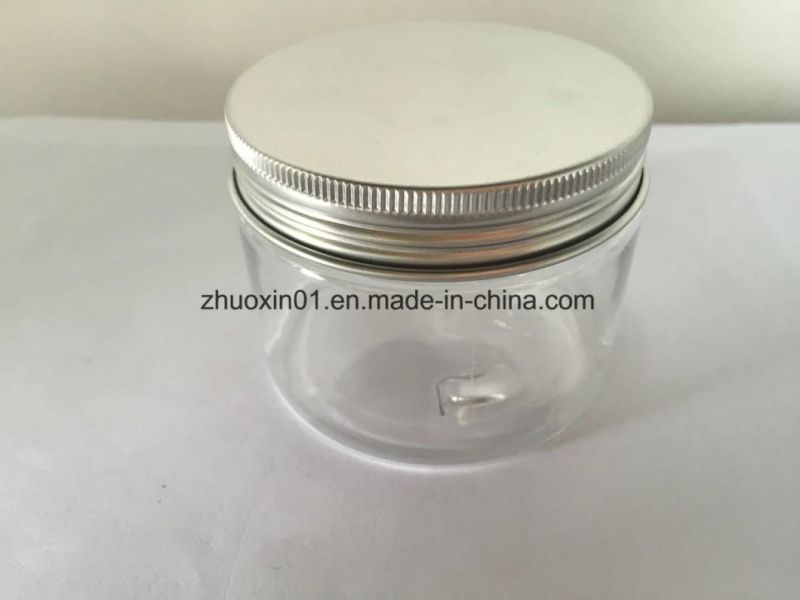 250g Pet Plastic Food Grade Jar with Aluminum / Plastic Screw Cap