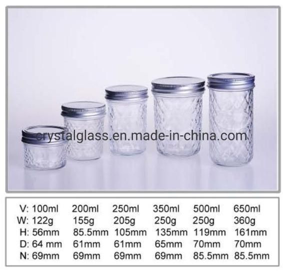 16oz Glass Drinks Mason Jars with Metal Lid and Handle 480ml