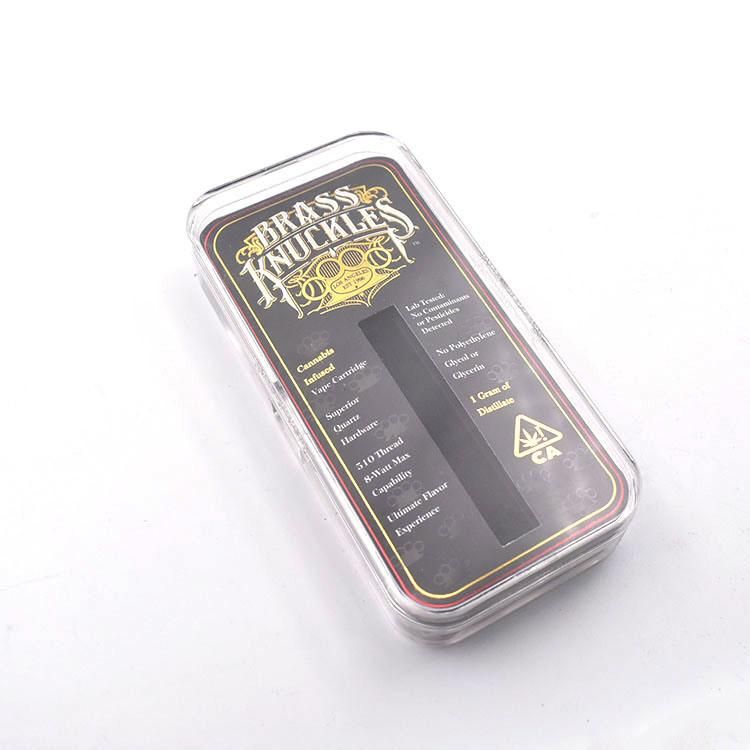 Custom 510 Vape Cartridge Transparent Box Packaging