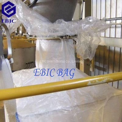 4400lbs Corner Loops Baffle Cubic Sand Sling Ton Jumbo Bulk FIBC Q Ventilated Firewood Fertilizer Cement PP Packing Plastic Big Bag Super Sack