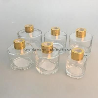 Wholesale High Quality Transparent Round Shape Perfume Fragrance Diffuser Glass Bottle