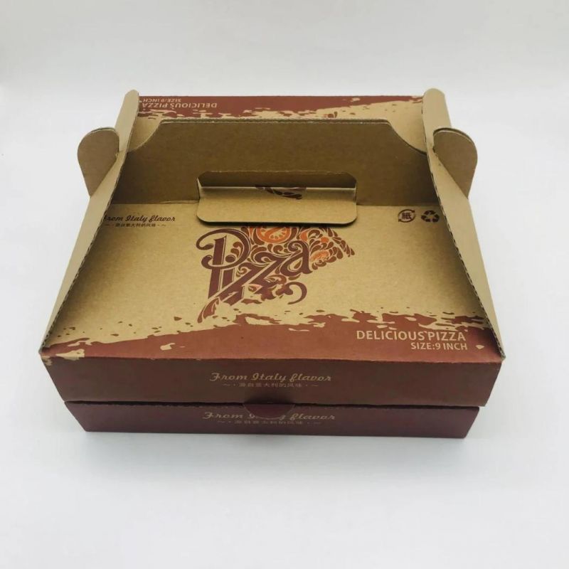 Custom Various Size Portable Printing Pizza Packaging Box