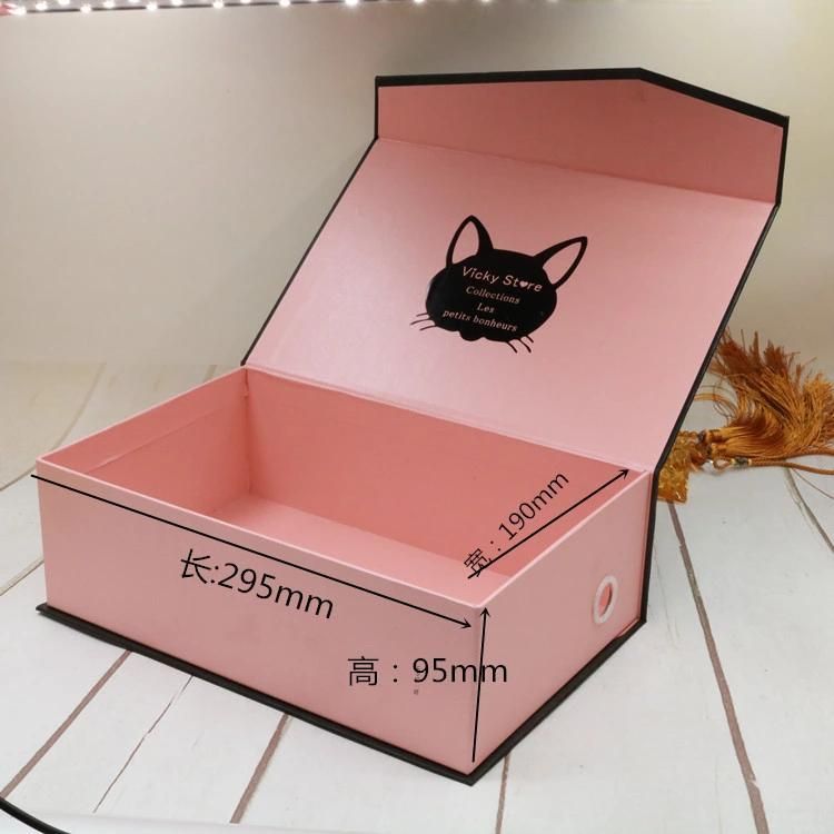 Luxury White Rigid Cardboard Foldable Gift Box Custom Print Paper Shoe Clamshell Magnetic Collapsible Boxes