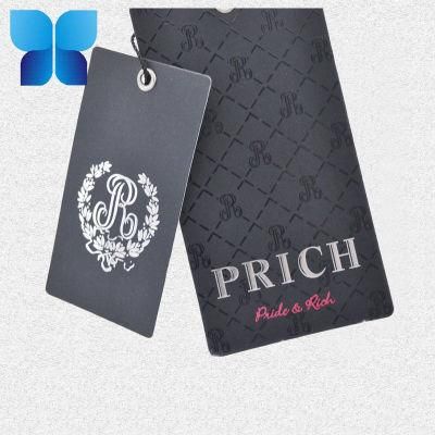 Fashionable Custom Brand Name Folded Printing Swing Paper Hang Tag