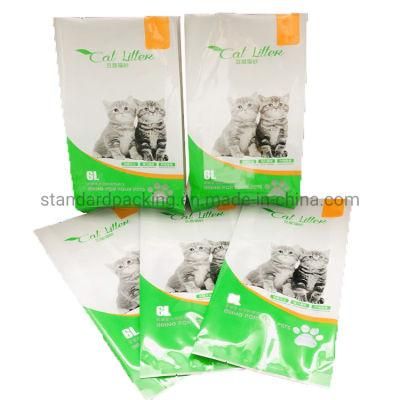 Colorful Design Printing Plastic PE Bags for 6lb 10lb 15lb 20lb 2kg 3kg 5kg Tofu Cat Litter