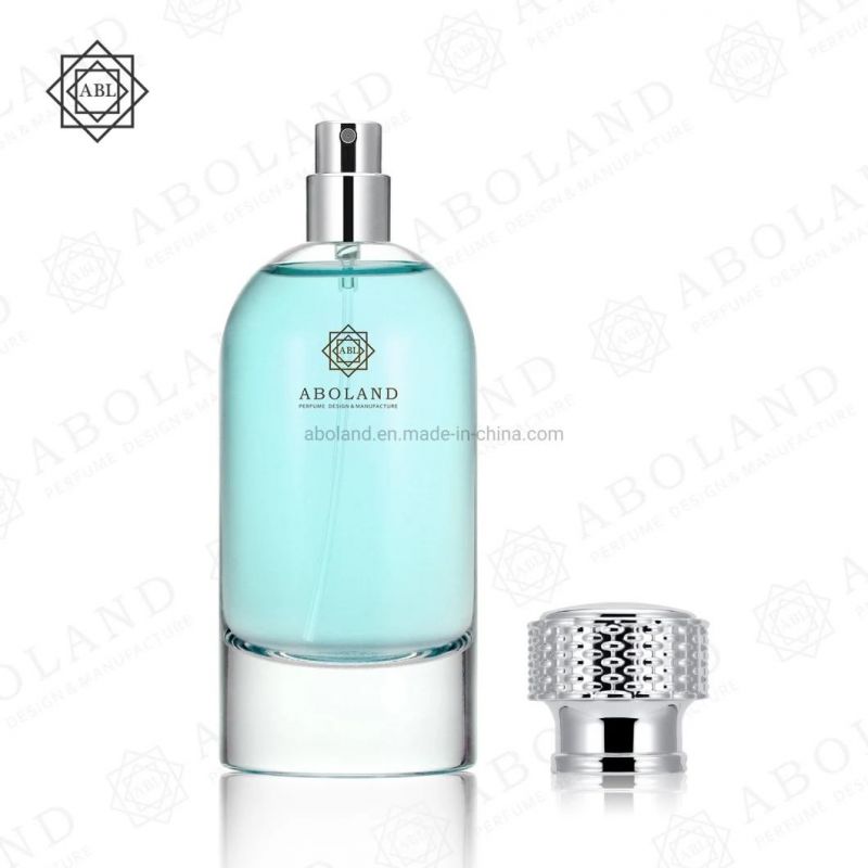 Clear Empty Bottles Cosmetic Packaging Perfume Bottle with Metal Lid