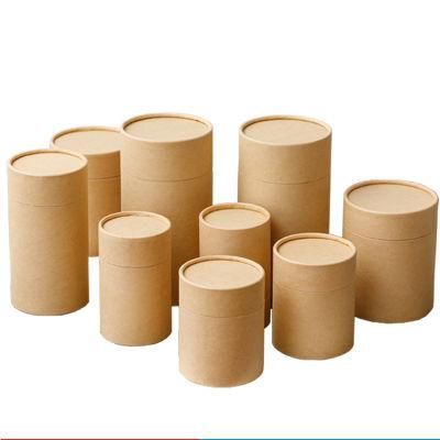 Hot Sale Biodegradable Cardboard Round Tea Lip Balm Hair Essential Oil Kraft Paper Tube for Amazon