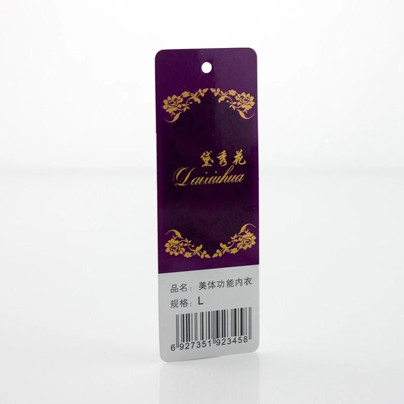 Custom Craft Fashion Design Printed Paper Jewellery Hangtag