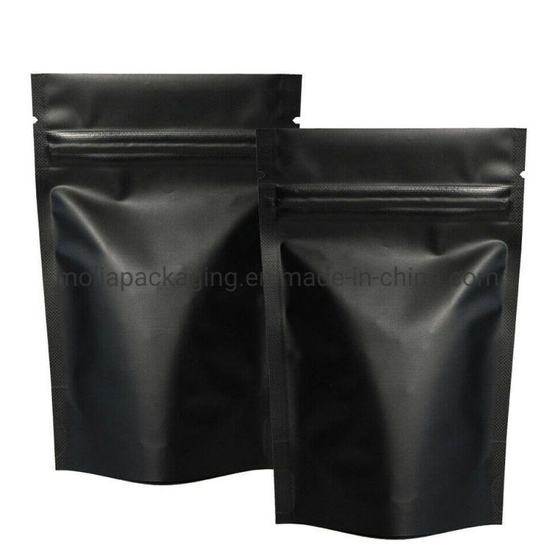 Aluminum Foil Zip-Lock Bags Stand up Pouch Matt Back Laminated Foil Doypack Coffee Tea Packaging Bags with Zipper