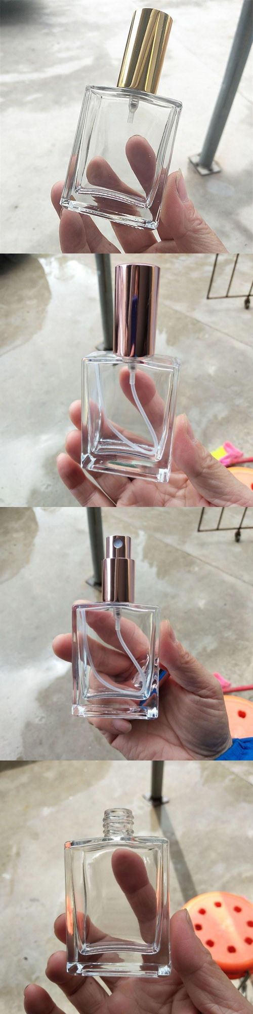 30ml 50ml 100ml Rectangular Screw Neck Perfume Bottle