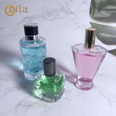 Women Small Fancy Custom Unisex Made Fashion Rectangle Thing Empty Smooth Spray 50 Ml 100 Ml Glass Perfume Bottles