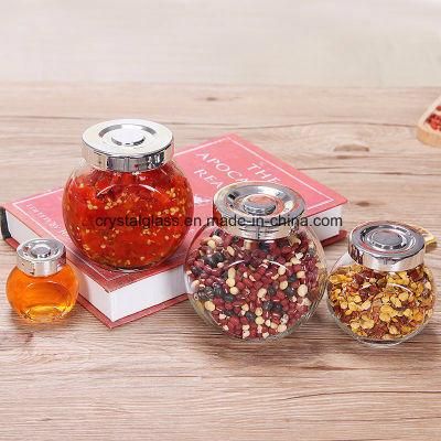 Food Storage Packing Spice Glass Jar with Alumite Cap
