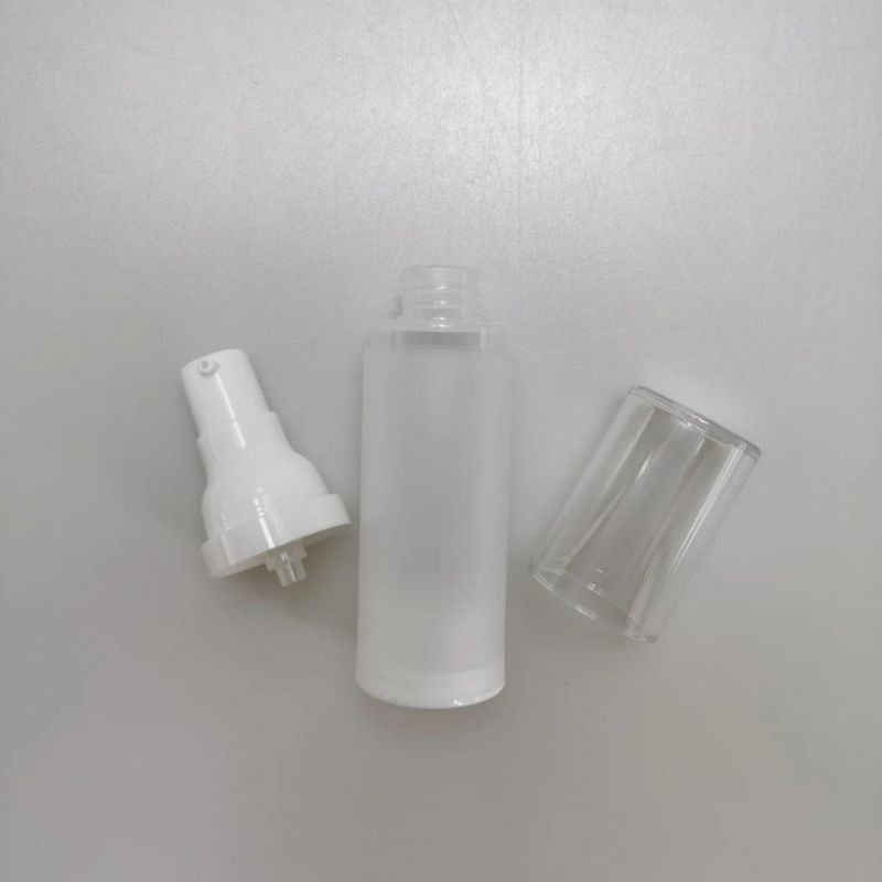 30ml 50ml Plastic Frosted Airless Lotion Bottle for Emulsion