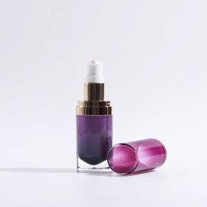 15ml Oval Acrylic Lotion Pump Bottle Ef-L18015