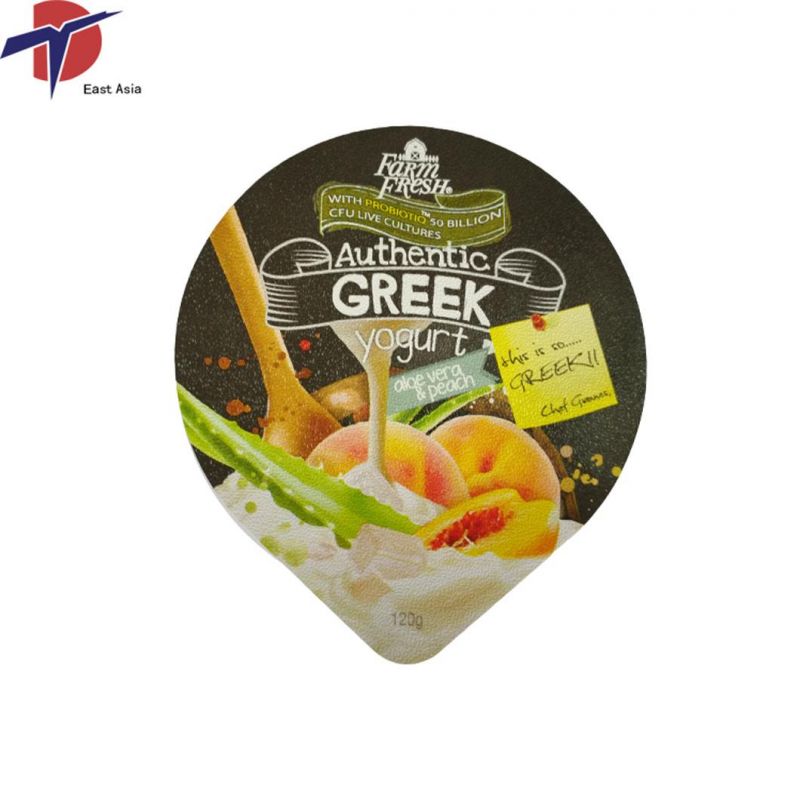 Printed Embossed Die Cut Aluminum Foil Lids in Good Price