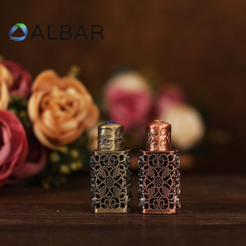 Matte Look Metal Zamac Perfume Bottles in Antique Zamac Color with Customization