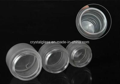 Concise Classic Cosmetic Set Frosted Glass Bottle Cream Jar OEM/ODM 50g /60/80/100ml