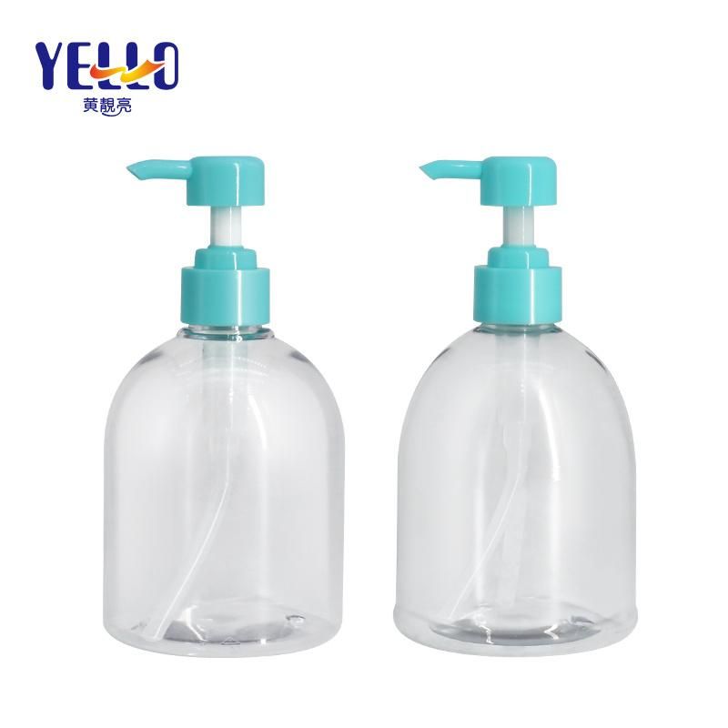 500ml 300ml 200ml Camber Concave Cosmetic Packaging HDPE Plastic Lotion Bottle with Lotion Pump