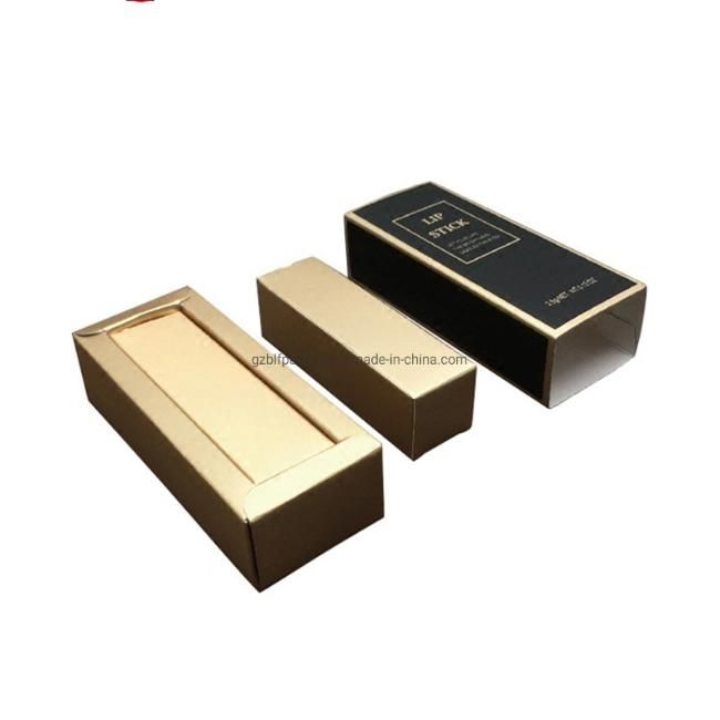 Wholesale Gold Paper Luxury Cosmetic, Lipstick Box Custom Nail Polish Box