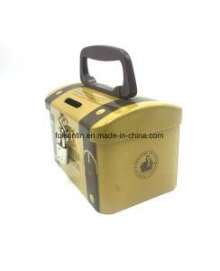 Cheap Custom Tin Can Lunch Metal Box with Handle and Lock